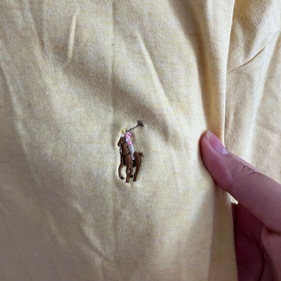 Polo by Ralph Lauren Classic Short Sleeve Polo Shirt Heathered Yellow 3XB - Picture 3 of 6